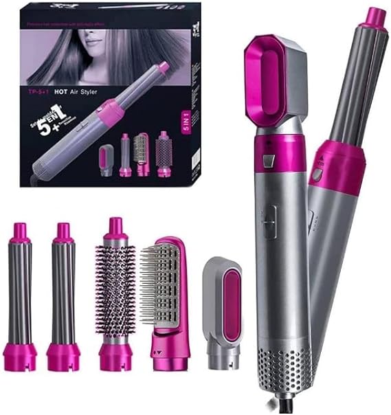 5 in 1 Hair Dryer and Cruler Tool Set