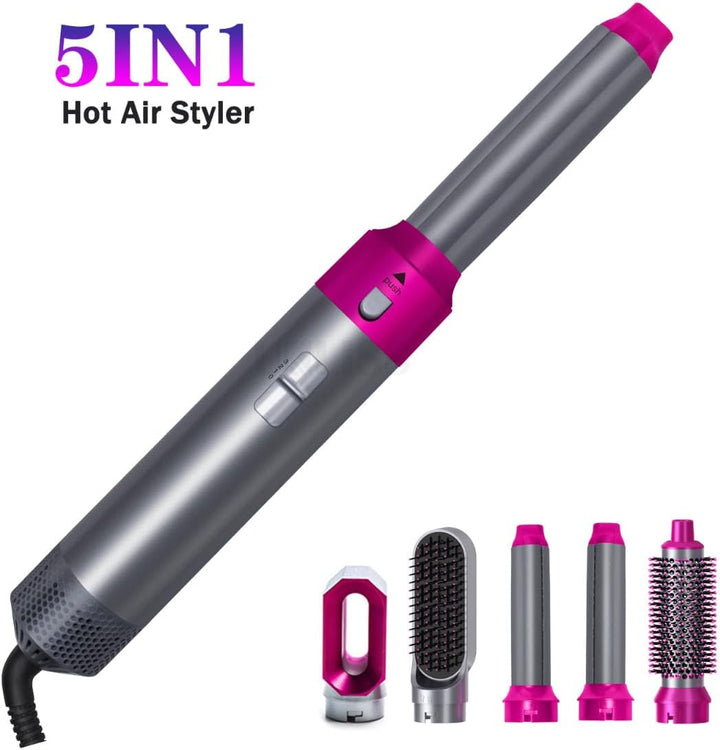 5 in 1 Hair Dryer and Cruler Tool Set