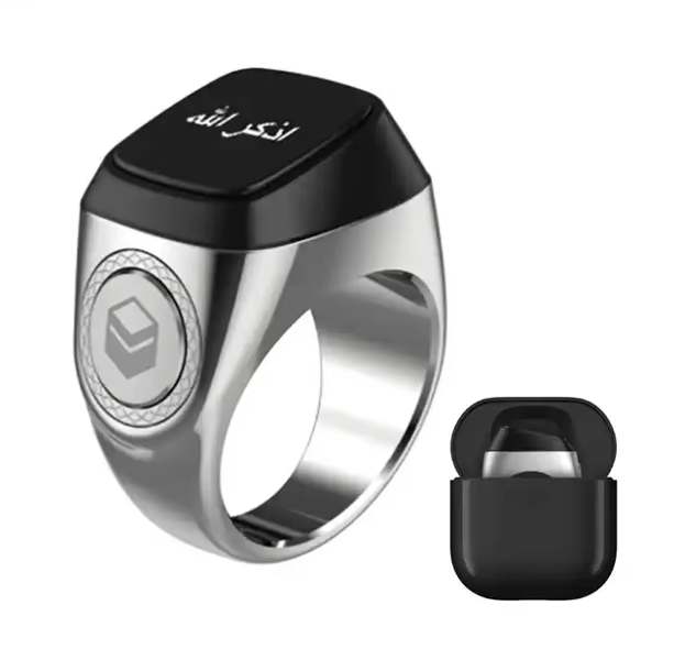 Zikr Ring – Stainless Steel Smart Tasbih Ring